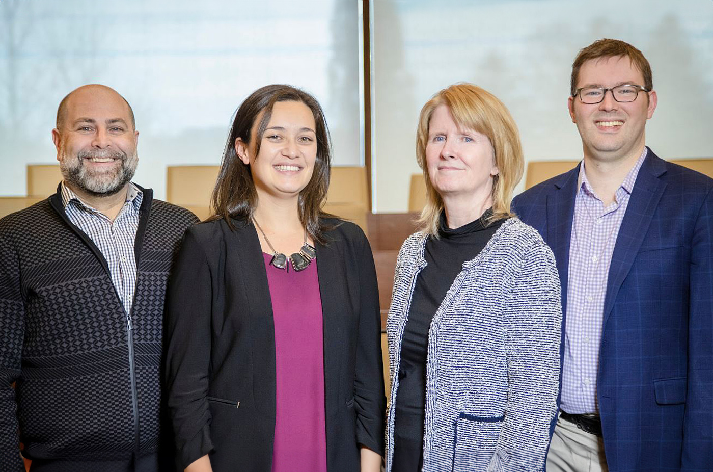 Ivey’s Teaching Scholars l-r: – Mazi Raz, Tiffany Bayley, Karen MacMillan, and Kyle Maclean
