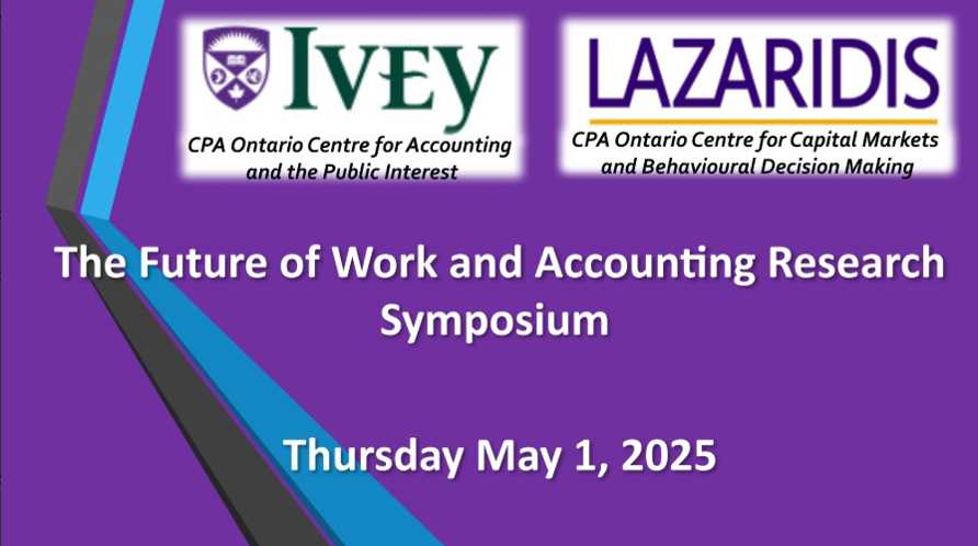 The Future of Work and Accounting Research Symposium: CPA Centre Research