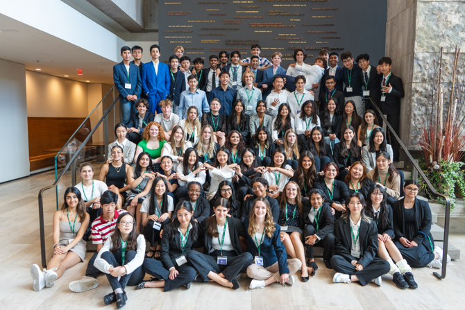 SLP Students in the Chrominska Hall